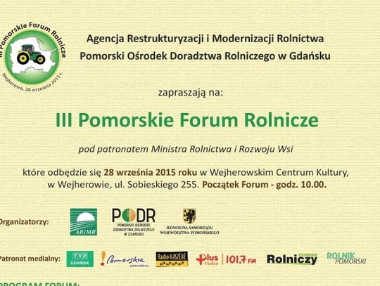 III Pomorskie Forum Rolnicze