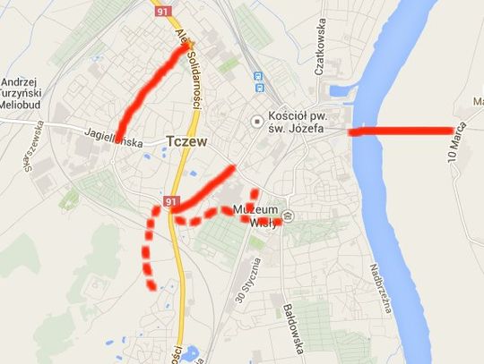 Jaki będzie Tczew za sto lat, czyli palcem po mapie...