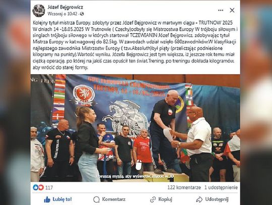 Józef Bejgrowicz triumfuje w martwym ciągu - TRUTNOW 2025