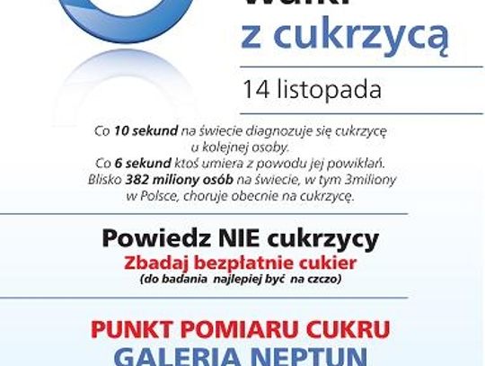 Już jutro światowy dzień walki z cukrzycą 