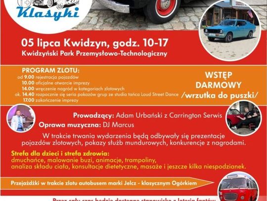 Już w najbliższą sobotę atrakcja dla miłośników pojazdów zabytkowych i klasycznych!