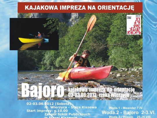 Kajakowa impreza na orientację „BAJORO 2012”