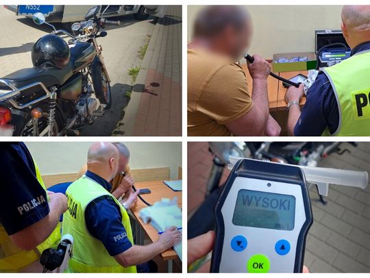 Kierowca i pasażer mieli razem prawie 5 promili... Podróżowali motorowerem