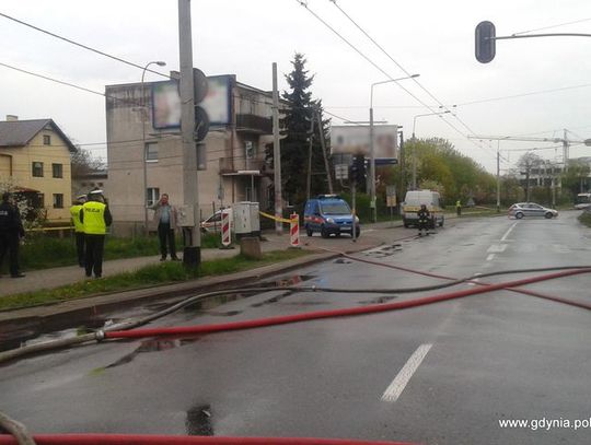Kilkudziesięciu policjantów z Gdyni pracowało na miejscu awarii sieci gazociągowej