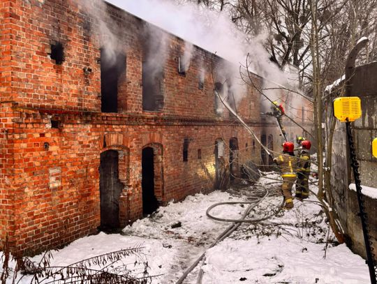 Kolejny pożar na terenie młynów Wicherta