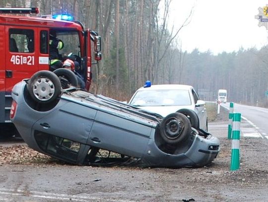 Kolizja na drodze krajowej 55