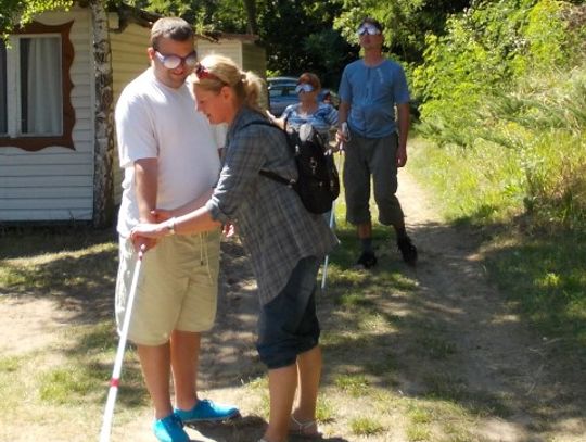 Koło niewidomych relaksowało się w Jantarze