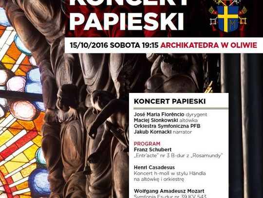 Koncert Papieski w Archikatedrze Oliwskiej