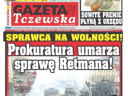 Koniec śledztwa w sprawie Retmana! Czytaj najnowszy nr "tczewskiej"