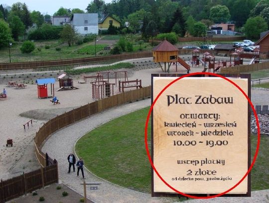 Kontrowersyjna opłata za wstęp na plac zabaw?