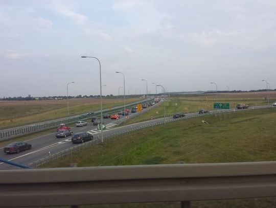 Korki na wjeździe i zjeździe z A1