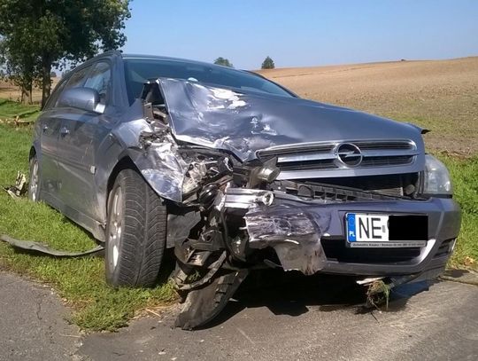 Kraksa na drodze K-55 przed Gardeją