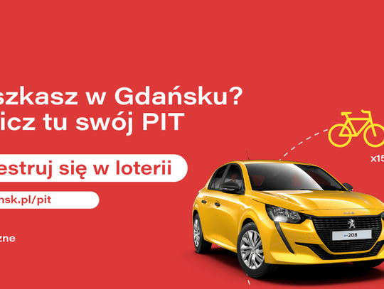 Kto wygra elektryczny samochód w gdańskiej loterii PIT. Losowanie nagród już dzisiaj
