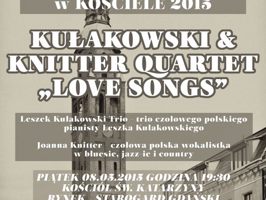 Kułakowski &amp; Knitter „Love Songs” - Kolejny koncert z cyklu „Muzyka z Polpharmą w Kościele” 