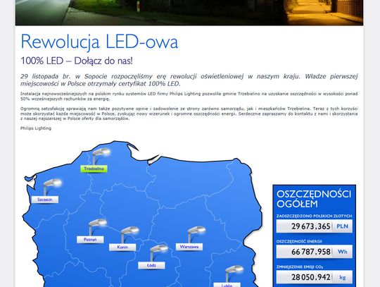 LEDy zaczynają oświetlać polskie ulice