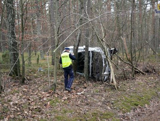 Leśnymi drogami próbował uciec z miejsca wypadku