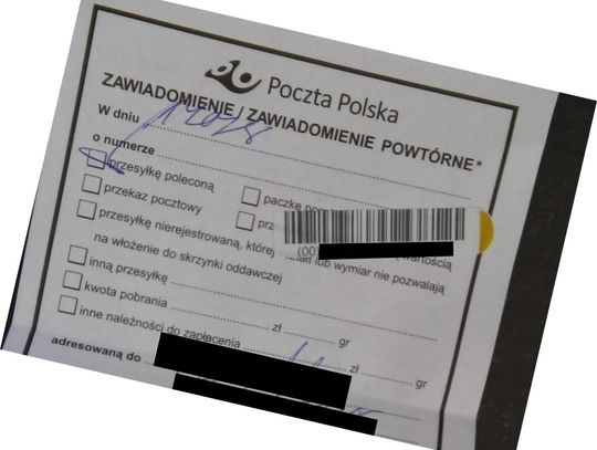 Listonosz leń? „Jestem w domu, a awizo w skrzynce”