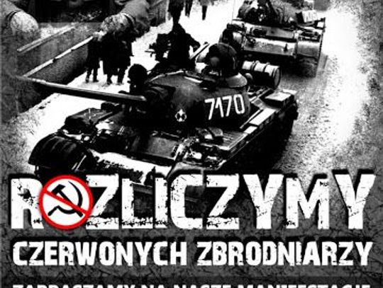 Manifestacja i pikieta -  potępienie stanu wojennego