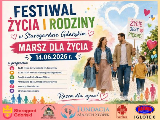 Marsz dla Życia już 14 czerwca w Starogardzie!