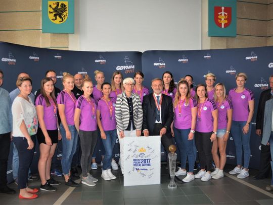 Mistrzynie Polski z wizytą u prezydenta Gdyni