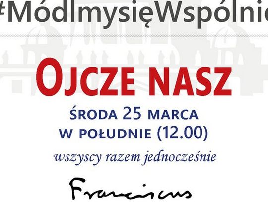 Módlmy się Wspólnie za pracowników Służby Zdrowia