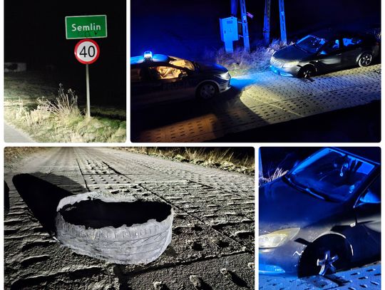 Mógł kogoś zabić! Wracamy do sprawy pijanego kierowcy z Semlina, który jechał autem na trzech kołach