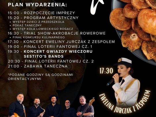 Nadchodzi wielkie Świeto Grzyba u Lasaków. Gmina Osieczna zachęca mieszkańców do udziału