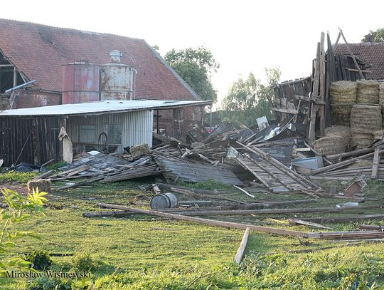 Nagły atak trąby powietrznej w Mątowskich Pastwiskach