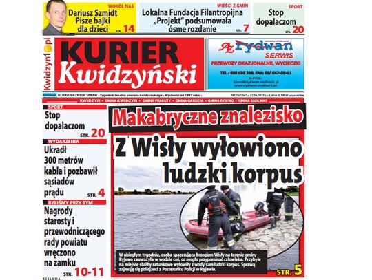 Najnowszy Kurier Kwidzyński już w kioskach!