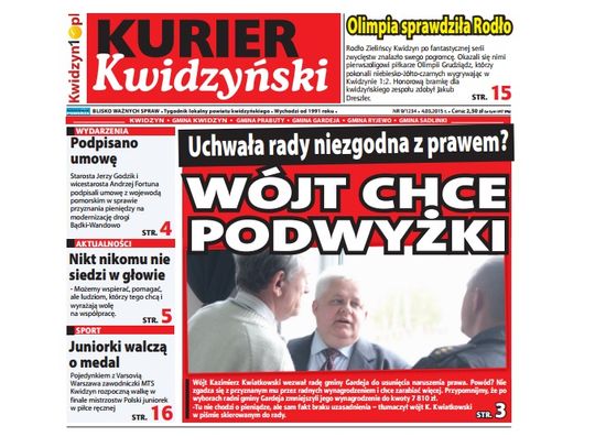 Najnowszy Kurier Kwidzyński już w kioskach!