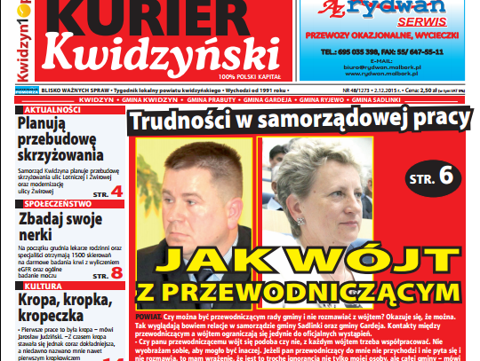 Najnowszy Kurier Kwidzyński już w kioskach!