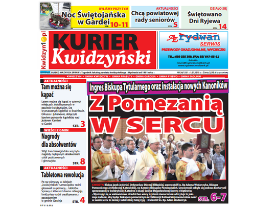 Najnowszy Kurier Kwidzyński już w kioskach!