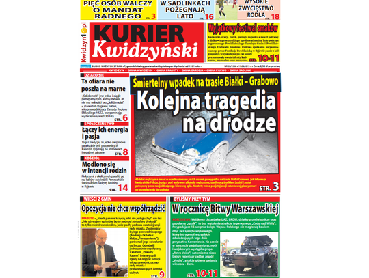 Najnowszy Kurier Kwidzyński już w kioskach!