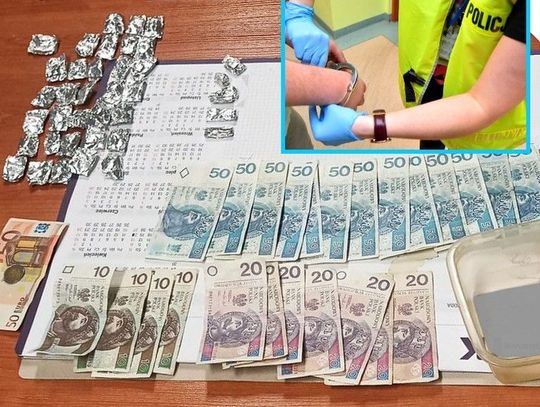 Narkotyki z okienka. Mężczyzna zatrzymany na gorącym uczynku