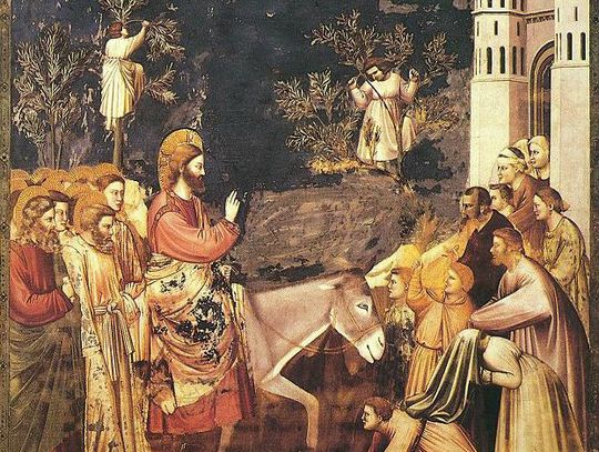 Niedziela Palmowa - uroczysty wjazd Chrystusa - pięć dni przed ukrzyżowaniem 