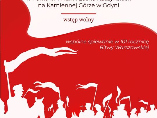 Nieszpory Patriotyczne - gdyńskie śpiewanie dla uczczenia 101 rocznicy "Cudu nad Wisłą" podczas Bitwy Warszawskiej.