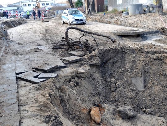 Niewybuch na dnie wykopu w Starogardzie Gdańskim