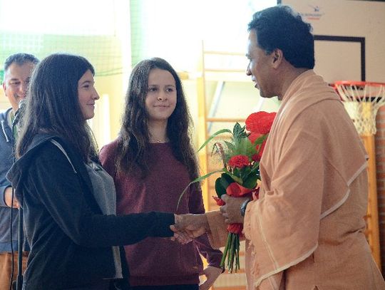 Niezwykły gość z Indii w opaleńskiej szkole