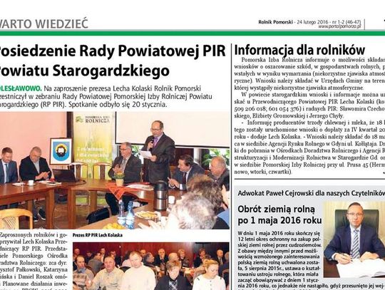 Nowy numer Rolnika Pomorskiego 