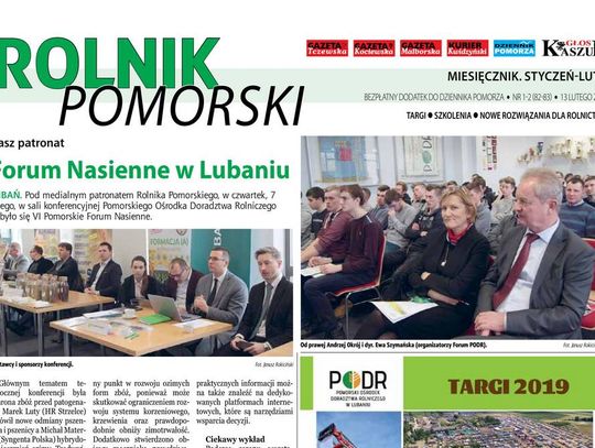 O Forum Nasiennym i studniówce w Bolesławowie. Nowy numer Rolnika Pomorskiego