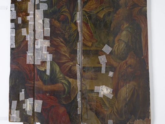 Obraz Isaaka van den Blocke "Zesłanie Ducha Świętego" w zbiorach MNG