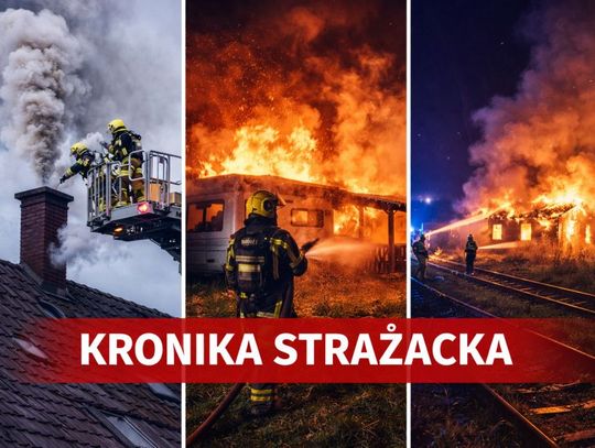 Ogień nie odpuszczał. Płonął komin, kemping i pustostan przy torach