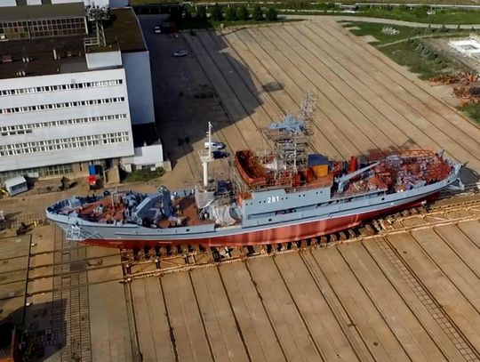 Okręt ratowniczy ORP „Piast” zwodowany w PGZ Stoczni Wojennej