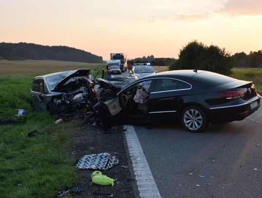 Pięć osób rannych w zderzeniu trzech samochodów na DK6