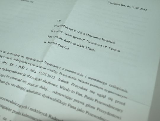 Płomienny apel o samorozwiązanie Rady Miasta