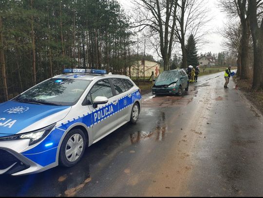 Po pijanemu uderzył autem w drzewo