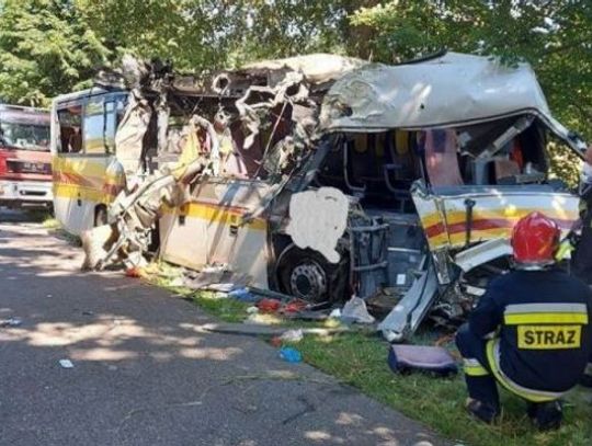Po wypadku autobusu w Mierzynie. 15 osób w szpitalach