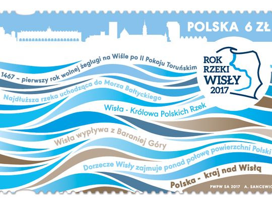 Poczta Polska wydała znaczek „Rok Rzeki Wisły”