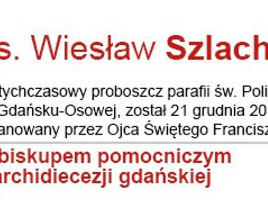 Poeta ze św. Polikarpa został biskupem