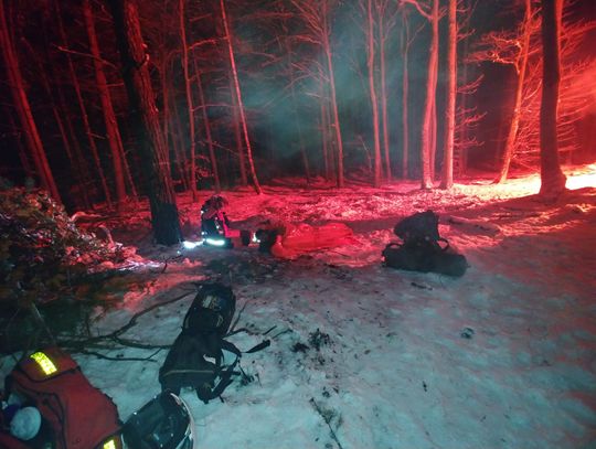 Policjanci poszukiwali zaginionego miłośnika survivalu